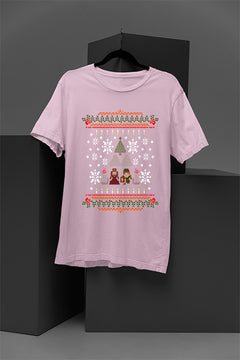 UGLY Christmas Shirt: Zelda's Festive Hyrule Adventure | Link | Triforce | Christmas