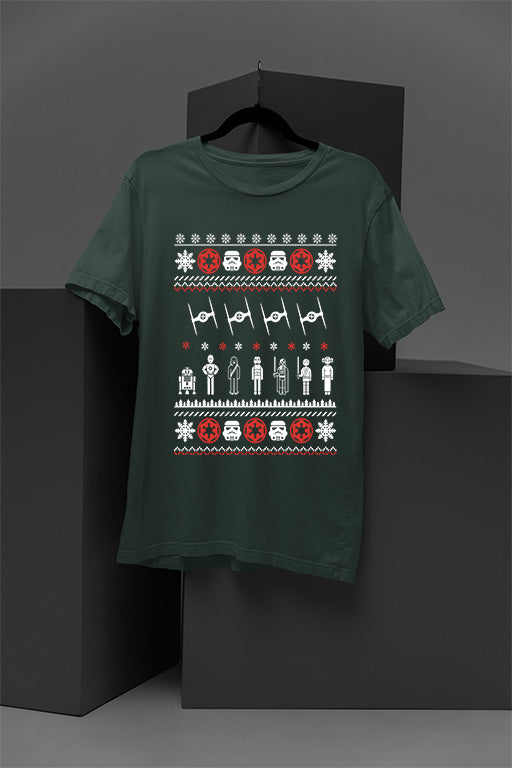 UGLY Christmas T-Shirt: Star Wars Troops | Galactic Holiday Cheer | Empire Era Festivities |