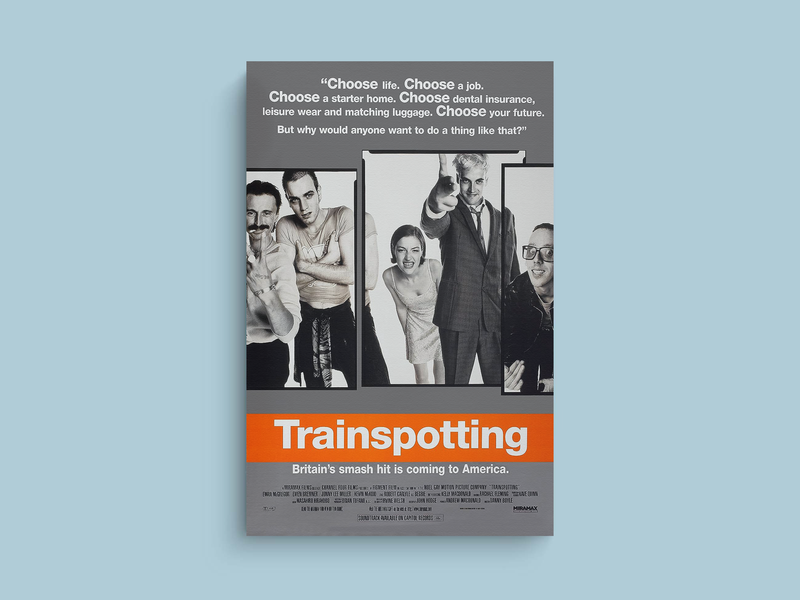 Trainspotting Canvas Print | Film Ewan McGregor Design