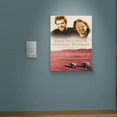 Long Way Round Canvas Print featuring Ewan McGregor | Charley Boorman - TV Show Design