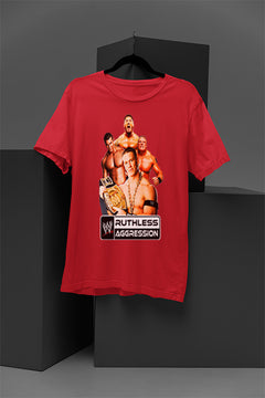 RUTHLESS AGGRESSION WWE T-Shirt | Attitude Era Wrestling Tee | WWE Superstar Fan