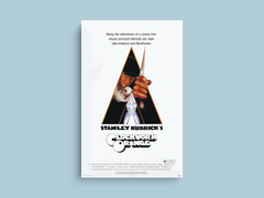 A Clockwork Orange Canvas Print | Film Design | Malcolm McDowell Art Print