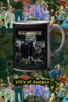 Battlestar Galactica 11oz Mug | TV Show | Battlestar Galactica Design | Featuring Lead Actor's Name