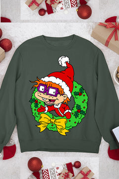 UGLY Retro Rugrats Chuckie Christmas Sweatshirt | 90s Cartoon Character | Vintage Ugly