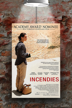 Incendies Denis Villeneuve Poster | Premium Gloss Print | Film Incendies Design | Jake Gyllenhaal | Mystery Drama Wall Art