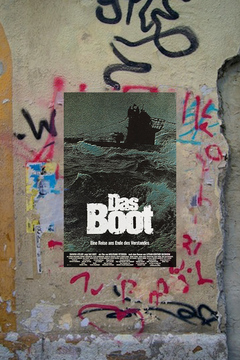 Das Boot Jurgen Prochnow Gloss Poster | TV Show Art Print | Vintage Submarine Design | Nautical Decor Home Wall Art