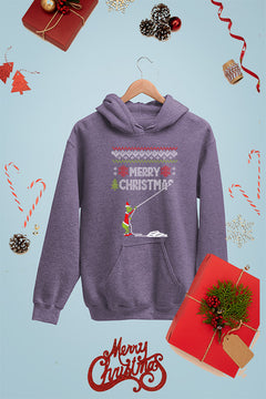 KIDS UGLY | Grinch Merry Christmas | Kids Christmas Ugly Design Hoodie | Retro