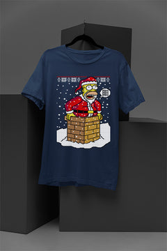 UGLY Santa Homer Simpson | Christmas Ugly Designs | Chimney Stuck Santa | Retro 90