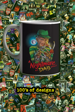Horror | A Nightmare on Dab Street | 11oz Mug – Freddie Kruger Mashup - Custom Design