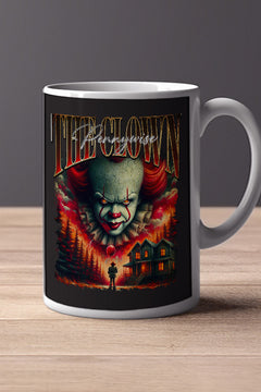 Halloween Pennywise Horror Film 11oz Mug | Clown Design | Scary Movie Fan | Pop Culture Kitchenware