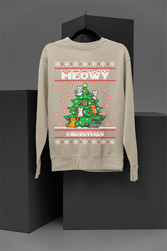 UGLY Meowy Christmas | Retro Ugly Design | Vintage Holiday Collection | Festive Feline Fashion