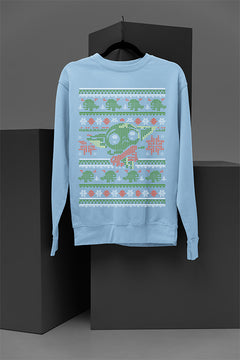 UGLY Galactic Yuletide Cheer Star Wars Baby Yoda Christmas Sweatshirt | Sci-Fi Festive
