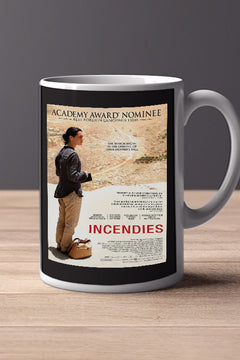 Incendies 11oz Mug | Film Memorabilia Incendies Design | Lead Actress Name