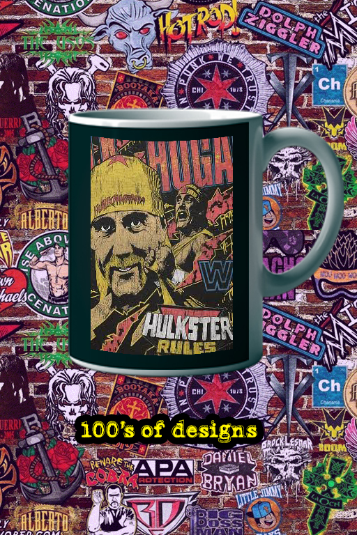 Hulkamania Lives 11 oz Mug | Classic WWF Tribute | Retro Hulk Rules Cup