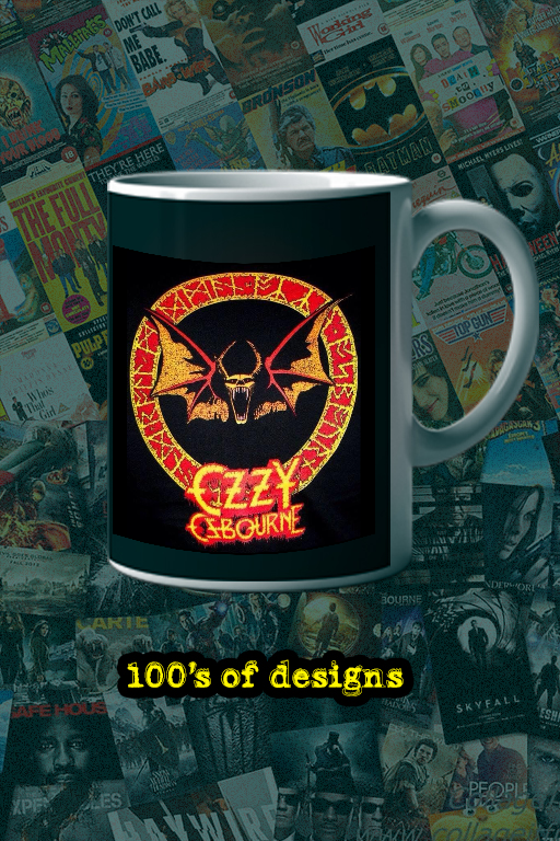 Ozzy Osbourne Hellbat 11oz Mug Rock Legend Tribute | Gothic Bat Emblem | Ceramic Coffee Cup