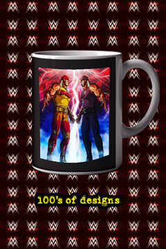 Hulk Hogan vs. Hollywood Hogan 11 oz Mug | Split-Personality Showdown | Wrestling Legends Cup