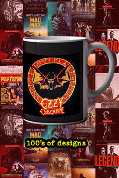 Ozzy Osbourne Hellbat 11oz Mug Rock Legend Tribute | Gothic Bat Emblem | Ceramic Coffee Cup