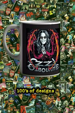 Ozzy Osbourne Devil's Grin 11oz Mug | Heavy Metal Icon Art | Gothic Rock Coffee Cup | Music Legend Gift